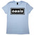 Oasis Ladies T-Shirt: Decca Logo (Light Blue)