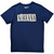 Nirvana Unisex T-Shirt: Box Logo (Denim Blue)