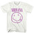 Nirvana Unisex T-Shirt: Purple Happy Face (White)
