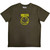 Nirvana Unisex T-Shirt: Yellow Happy Face (Green)