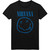 Nirvana Unisex T-Shirt: Blue Happy Face (Black)