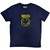 Nirvana Unisex T-Shirt: Yellow Happy Face (Navy Blue)