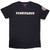 Pink Floyd Unisex T-Shirt: Logo & Prism Applique (Navy Blue) (Embellished)