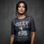 Ozzy Osbourne Ladies Mesh Crop Top: Speak Of The Devil (Navy Blue)