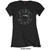 Pink Floyd Ladies T-Shirt: Circle Logo (Black) (Embellished)