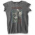 Queen Ladies Burnout T-Shirt: News of the World (Charcoal Grey)
