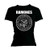 Ramones Ladies T-Shirt: Seal (Black) (Skinny Fit)