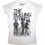 The Rolling Stones Ladies T-Shirt: Est. 1962 Group Photo (White)