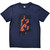 Red Hot Chili Peppers Unisex T-Shirt: In The Flesh (Navy Blue)