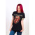 The Rolling Stones Ladies T-Shirt: Plastered Tongue (Black)
