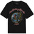 The Rolling Stones Unisex T-Shirt: Sixty Dragon Globe Sixty Dragon Globe Foiled Print (Black) (Embellished)
