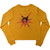 Slipknot Ladies Long Sleeve Crop Top: The End, So Far Barcode (Yellow) (Back Print)