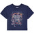Space Jam Ladies Crop Sweatshirt: SJ2: Welcome To The Jam (Navy Blue)