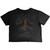 Slipknot Ladies Crop Top: Ouija Belt (Black) (Back Print)