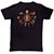 Slipknot Unisex T-Shirt: The End, So Far Pentagram Heads (Black) (Back Print)