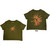 Slipknot Ladies Crop Top: The End, So Far Band Figures (Green) (Back Print)