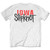Slipknot Unisex T-Shirt: Iowa Goat Shadow (White) (Back Print)