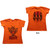 Slipknot Ladies T-Shirt: Winged Devil (Orange) (Back Print)