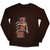 Travis Scott Unisex Long Sleeve T-Shirt: Summer Run 2023 Stockholm (Brown) (Back Print & Ex-Tour) Travis Scott Unisex Long Sleeve T-Shirt: Summer Run 2023 Stockholm (Brown) (Back Print & Ex-Tour)
