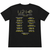 U2 Unisex T-Shirt: Logo 2018 (Black) (Back Print & Ex-Tour)