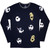 The Nightmare Before Christmas Unisex Long Sleeve T-Shirt: Character Heads (Navy Blue) (Back Print & Embellished)