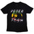 Peter Tosh Unisex T-Shirt: Lightning Logo (Black)