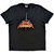 U2 Unisex T-Shirt: 359 Degree Tour 2009 Orange Logo (Black) (Back Print & Ex-Tour)