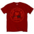Woodstock Unisex T-Shirt: Love Peace Music (Maroon Red)
