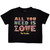 The Beatles Ladies Crop Top: Yellow Submarine AYNIL Stacked (Black)