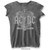 AC/DC Ladies Burnout T-Shirt: Black Ice (Charcoal Grey)