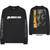 Tupac Unisex Long Sleeve T-Shirt: Respect (Black) (Back & Sleeve Print) (QUARANTINE: APPROVAL ISSUE)