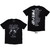 AC/DC Unisex T-Shirt: PWRD-UP B&W Photo EU Tour '24 (Black) (Back Print & Ex-Tour)