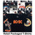 AC/DC Unisex Retail Pack T-Shirt: Logo (White) (Back Print)