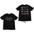 AC/DC Unisex T-Shirt: Logo History (Black) (Back Print)