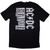 AC/DC Unisex T-Shirt: Mini Logo / Dirty Deeds (Black) (Back Print)