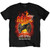 AC/DC Unisex T-Shirt: FTATR 40th Flaming (Black) (Back Print)