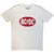 AC/DC Unisex T-Shirt: Oval Logo Vintage (White)