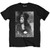 Amy Winehouse Unisex T-Shirt: Flower Portrait (Black)