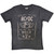 AC/DC Unisex T-Shirt: Cannon Swig (Dip-Dye On Black) (Wash Collection)