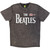 The Beatles Unisex Stone Wash T-Shirt: Guitar & Drop T (Charcoal Grey)