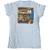 The Beatles Ladies T-Shirt: Vintage Abbey Road (Light Blue) (Back Print)