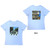 The Beatles Ladies T-Shirt: Vintage Abbey Road (Light Blue) (Back Print)