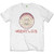 The Beatles Unisex T-Shirt: Flowers Logo & Drum (White)