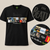 The Beatles Unisex T-Shirt: Albums on Apple (Black) (Embellished)
