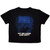Billie Eilish Ladies Crop Top: HMHAS Blue Lines (Black)
