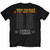 Bob Marley Unisex T-Shirt: Kaya Tour (Black) (Back Print)
