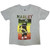 Bob Marley Unisex T-Shirt: Football Text (Grey)