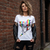 David Bowie Unisex T-Shirt: Holographic Bolt Foiled Print (White) (Embellished)