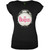 The Beatles Ladies T-Shirt: Drum Fuchsia Glitter (Black) (Embellished)