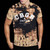 CBGB Unisex T-Shirt: Classic Logo (Dip Dye Tan And Black) (Wash Collection)